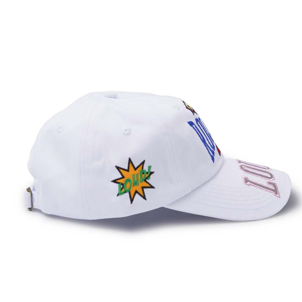 RL Pow Comics White Dad Hat