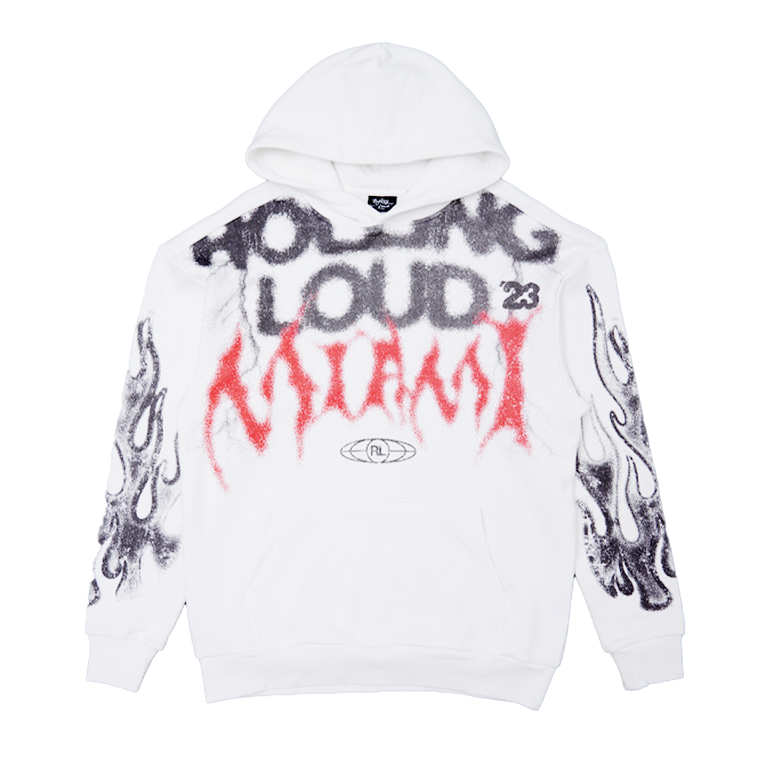 RL Miami 23 Static Vision White Lineup Hoodie