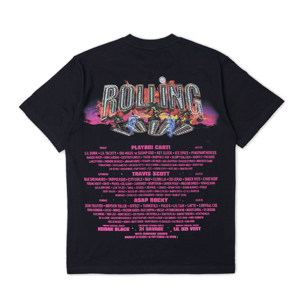 RL Miami 23 Yacht Party Bling Black Lineup Tee