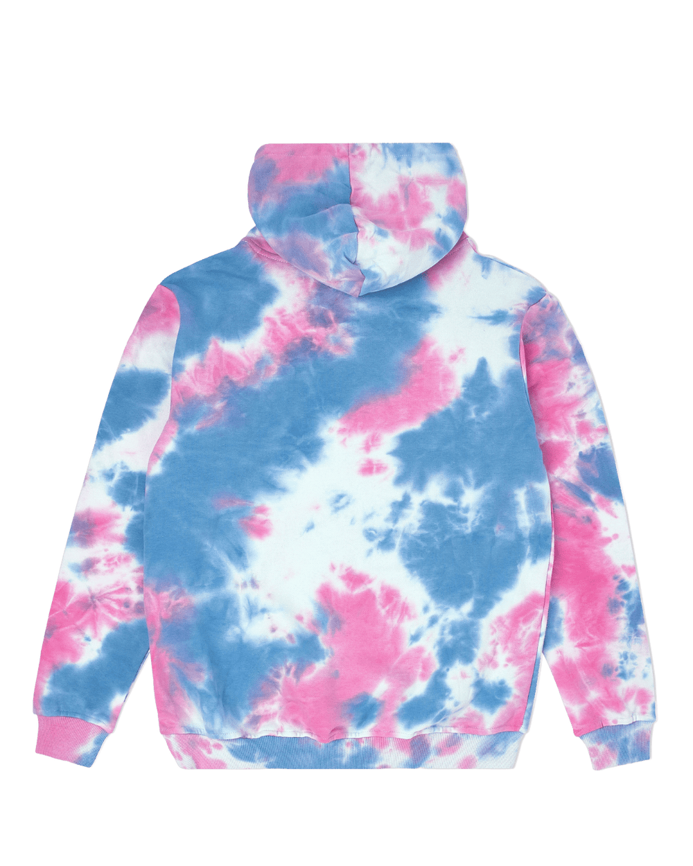 Puffy Logo Tie Dye Classic Pink Hoodie