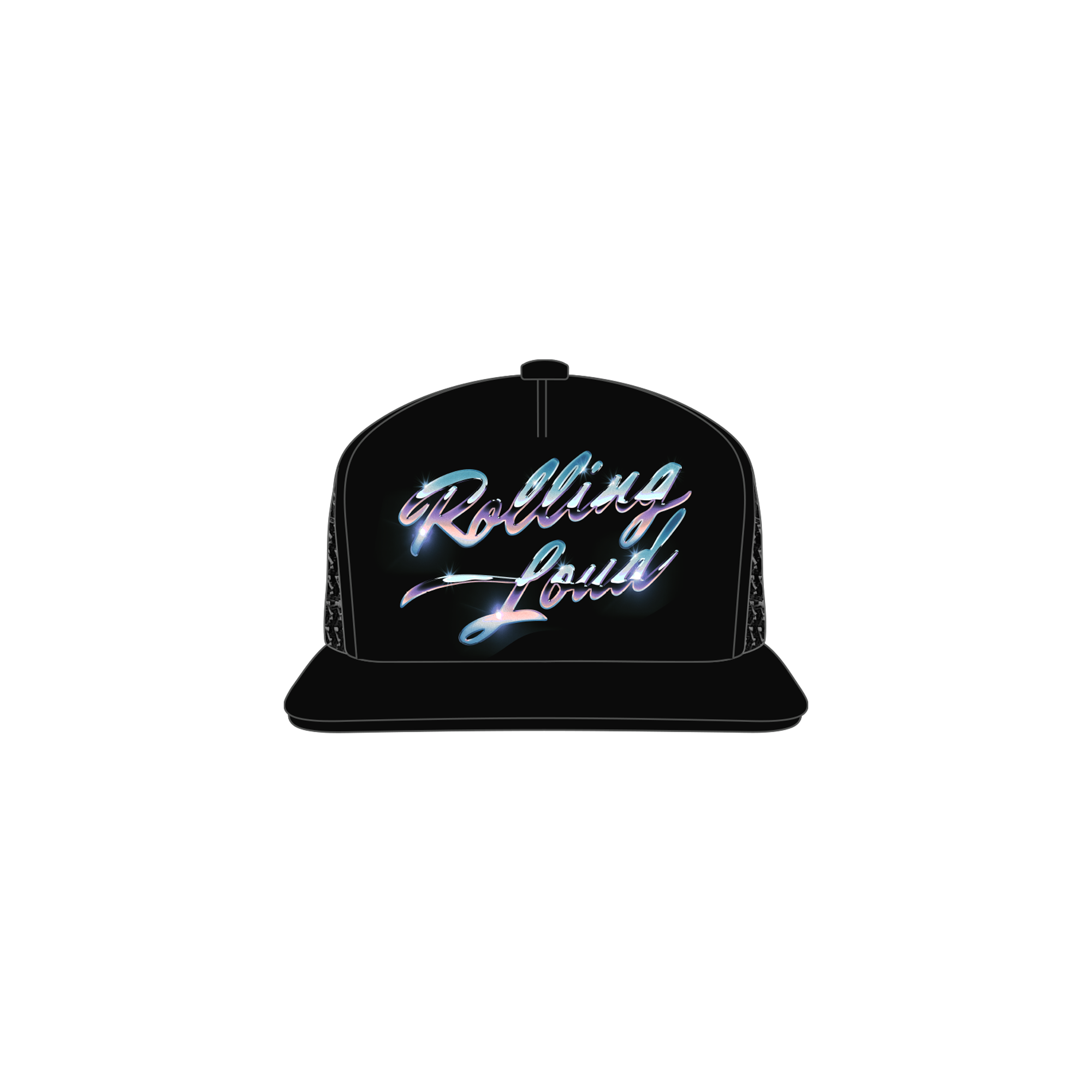 RL Chrome Leaf Trucker Hat Black Toronto 22'