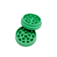 Rolling Loud 2 Piece Plastic Green Grinder