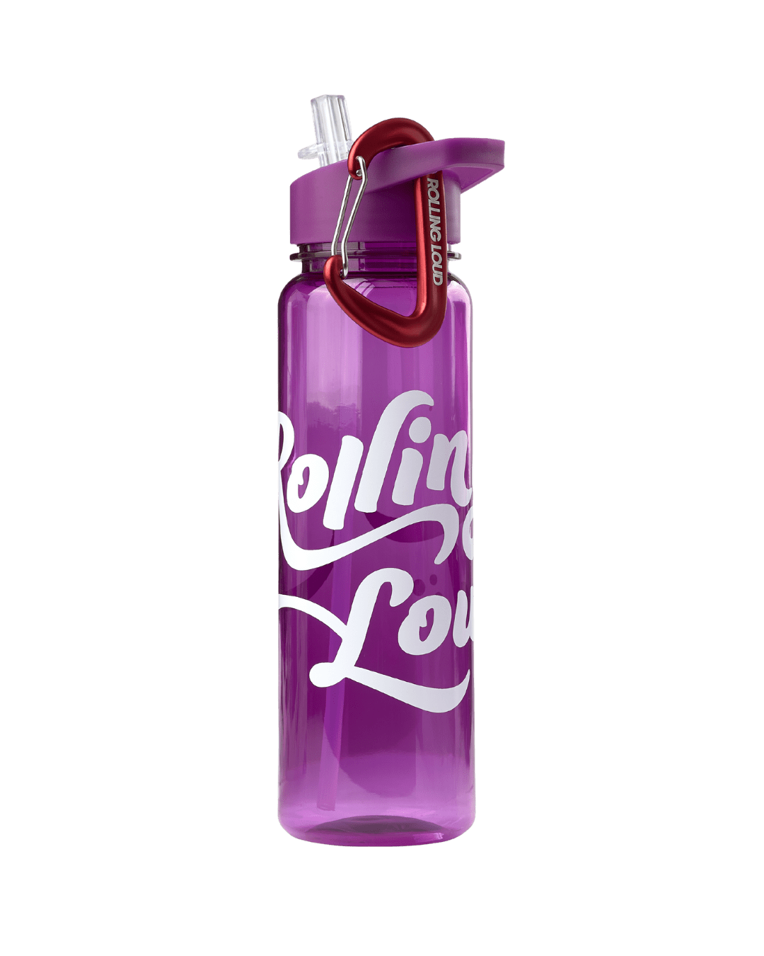 Nalgene Water Bottle w/ Carabiner Frosted Purple