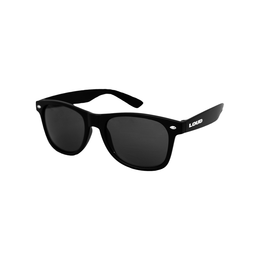 LOUD Wayfarer Sunglasses Matte Black Finish