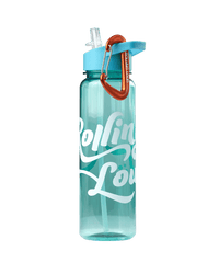 Nalgene Water Bottle w/ Carabiner Frosted Blue