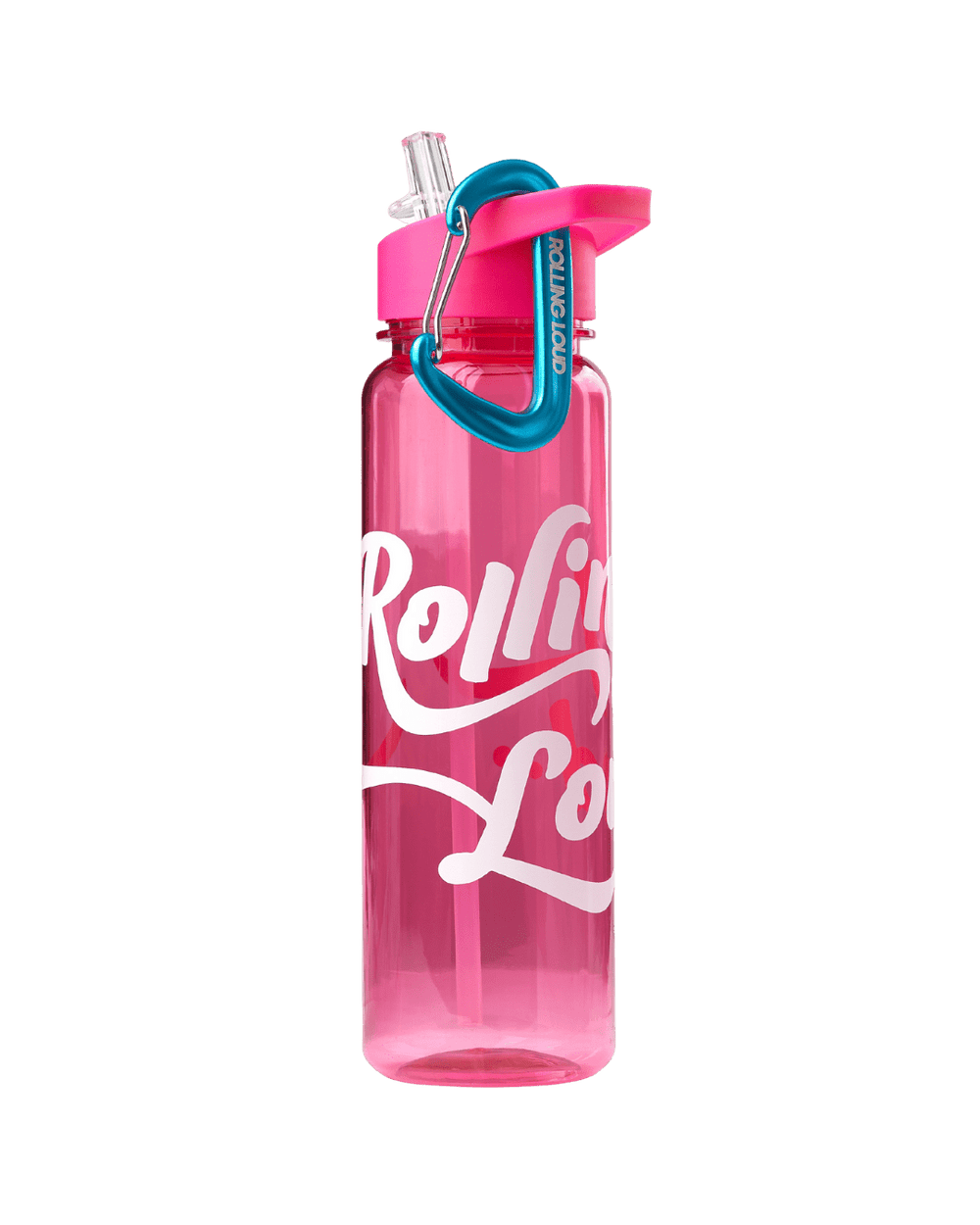 Nalgene Water Bottle w/ Carabiner Frosted Pink