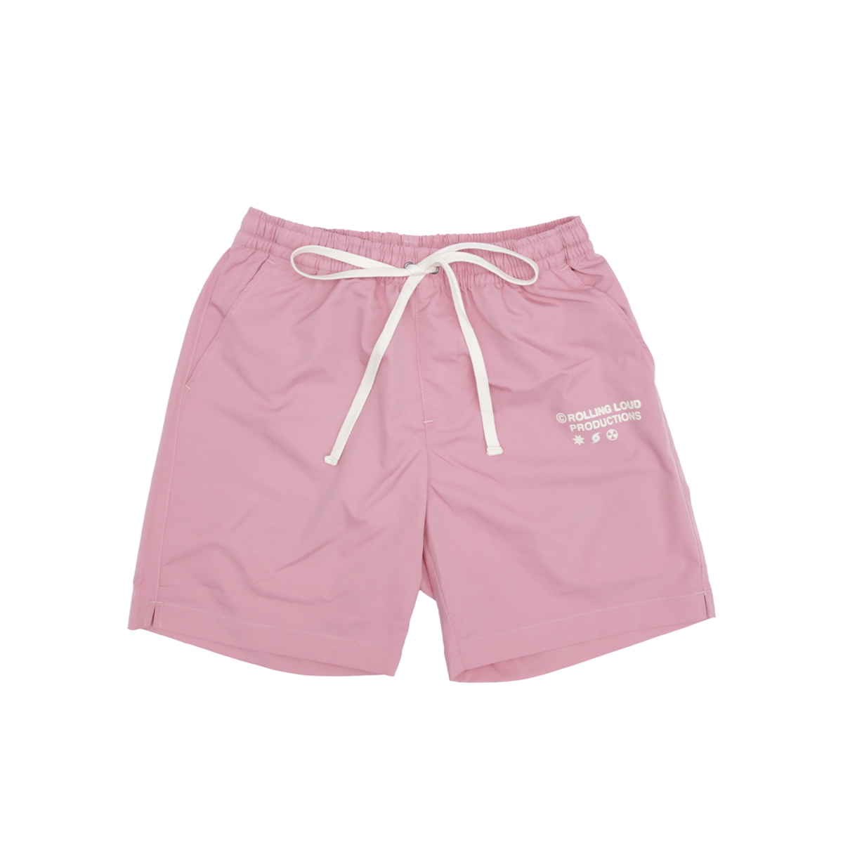 RL Productions Iridescent Pink Nylon Shorts
