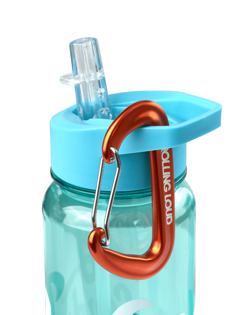 Nalgene Water Bottle w/ Carabiner Frosted Blue