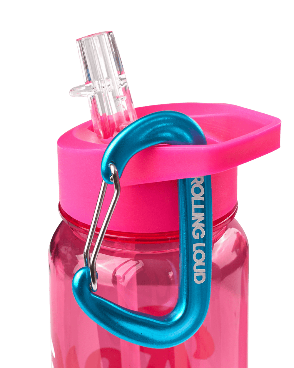 Nalgene Water Bottle w/ Carabiner Frosted Pink