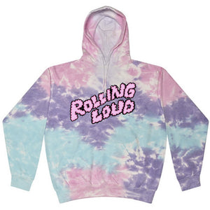 Puffy Logo Cotton Candy Wash Hoodie