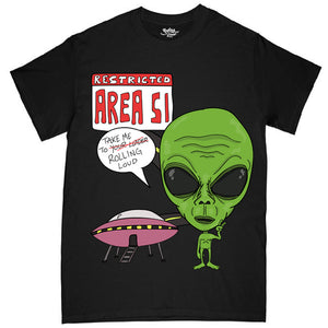 AREA 51 Vintage Washed Black SS Tee