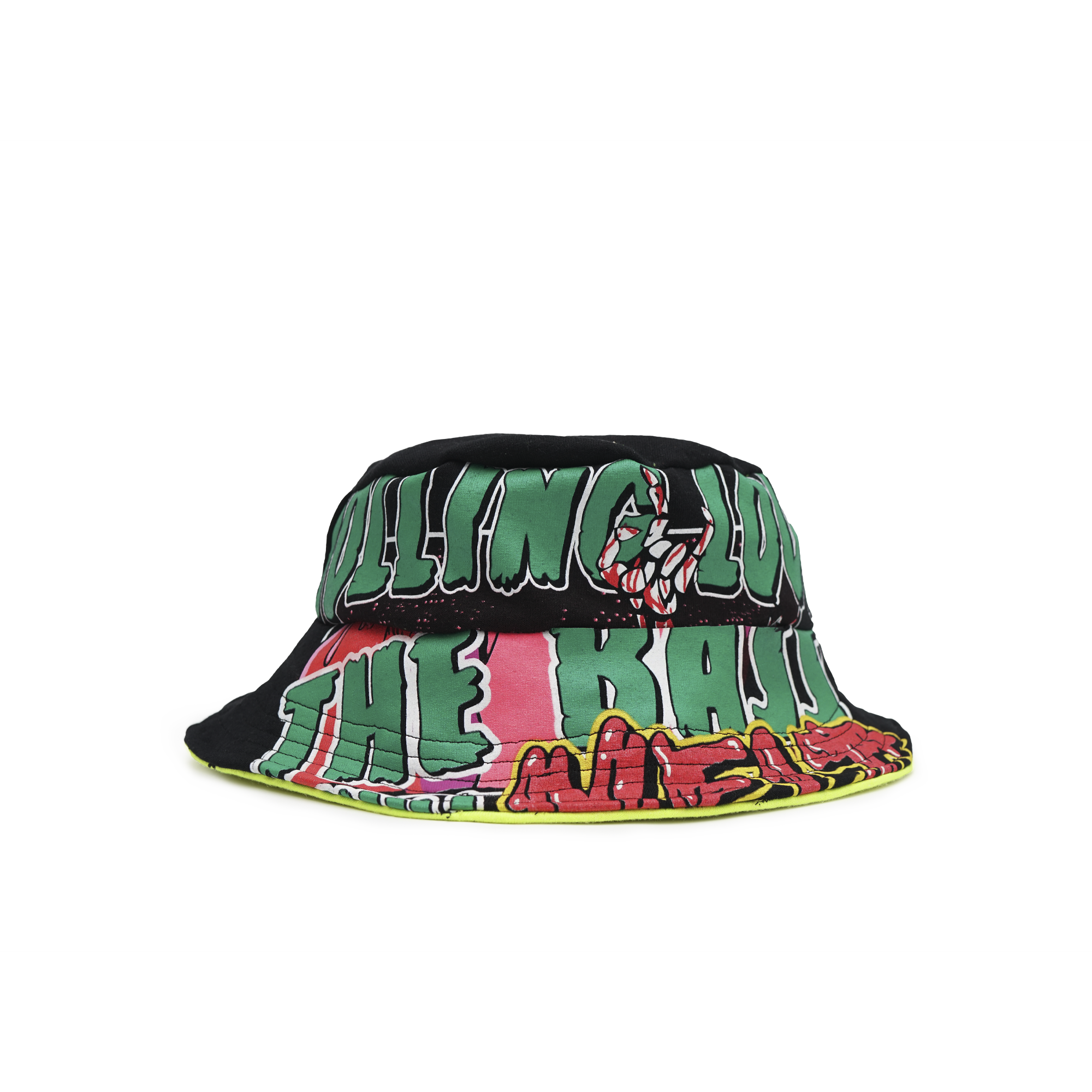 Rolling Loud x ALTAMAR Reversible Bucket Hat Lime/Black