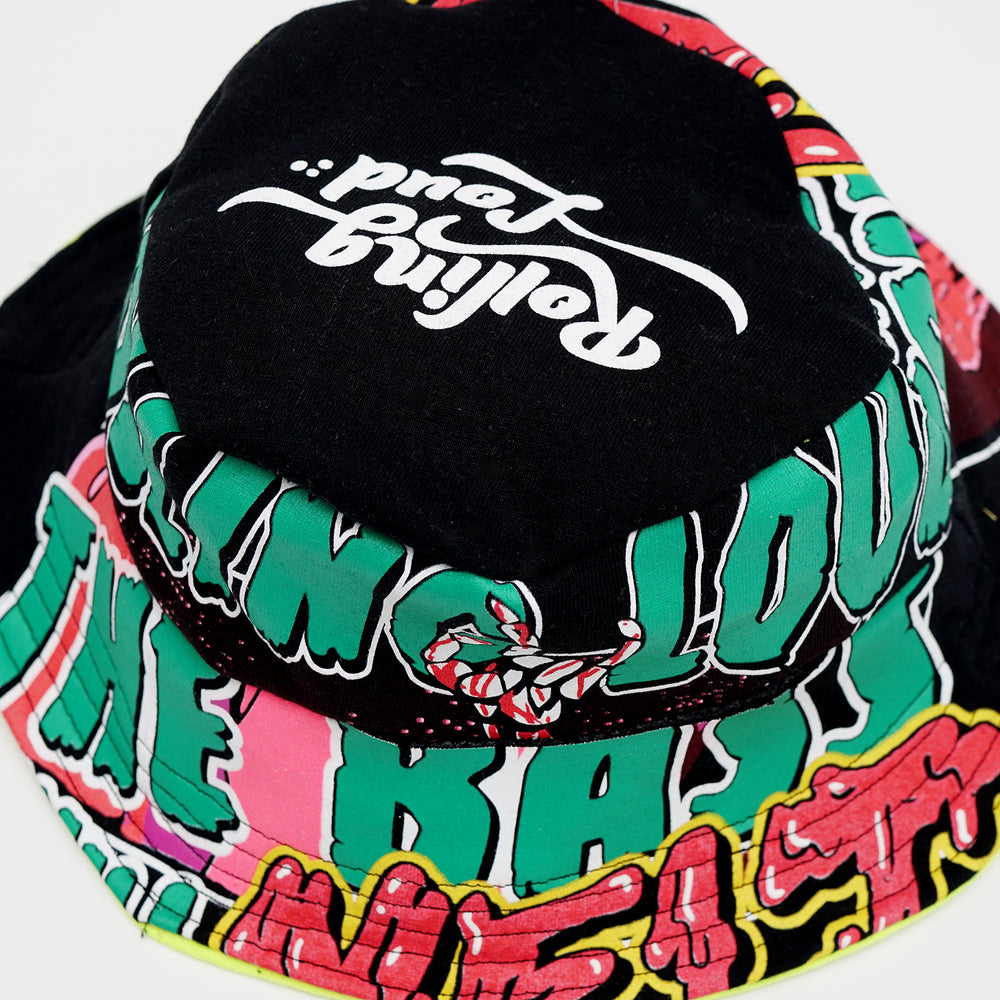 Rolling Loud x ALTAMAR Reversible Bucket Hat Lime/Black