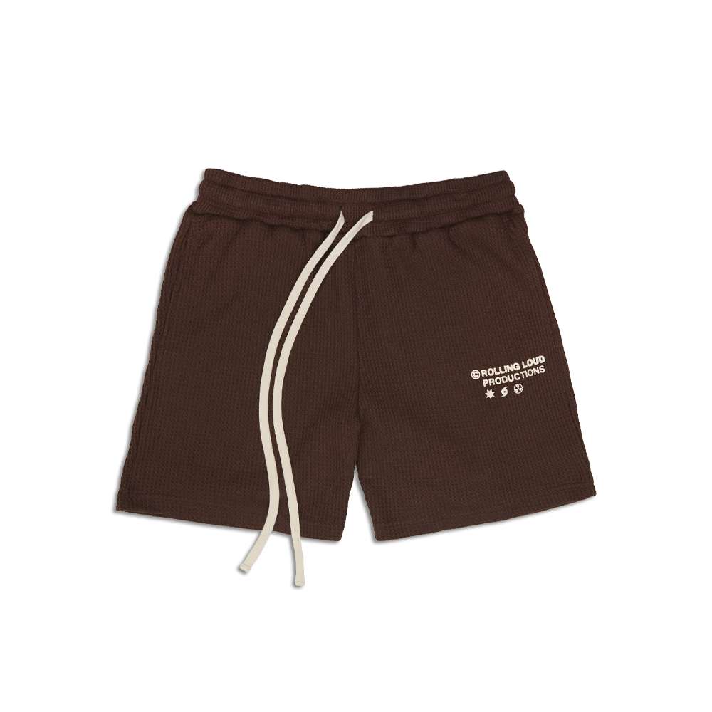 RL Productions Waffle Shorts Brown