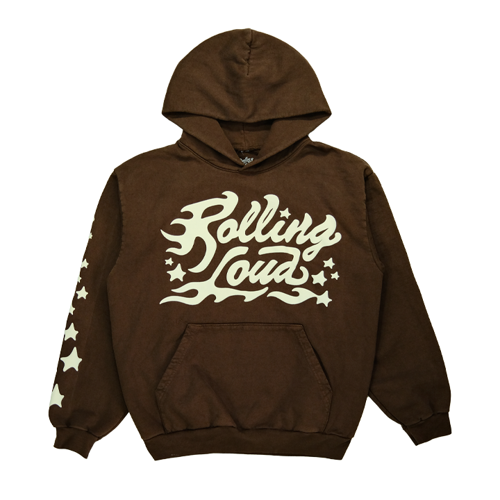 RL Venom Heavyweight Garment Dyed Hoodie Brown
