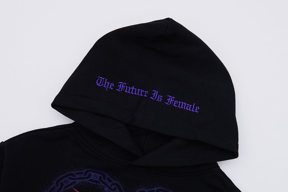 The Future Is Female Crop Hoodie