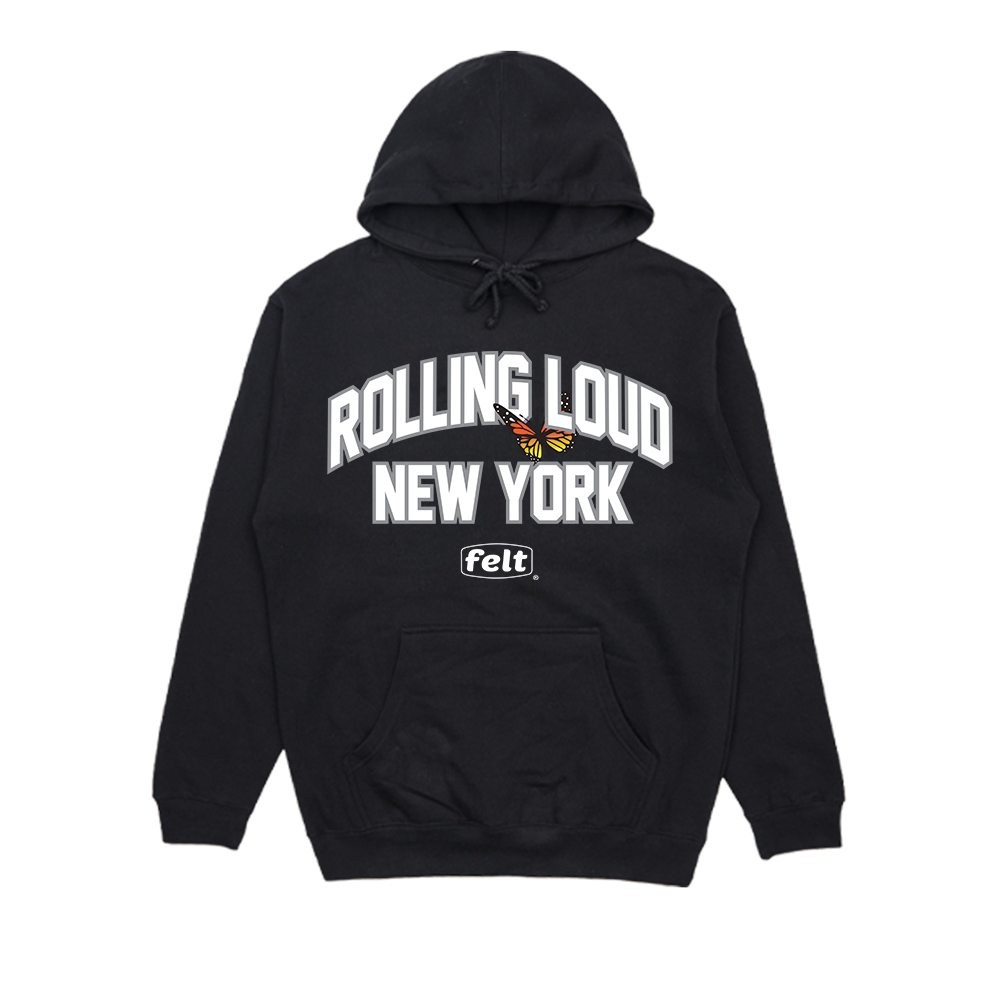 RL x Felt Collegiate Black Hoodie