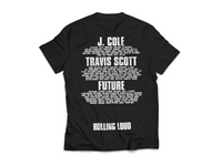 Rolling Loud Big Logo Lineup Black Tee