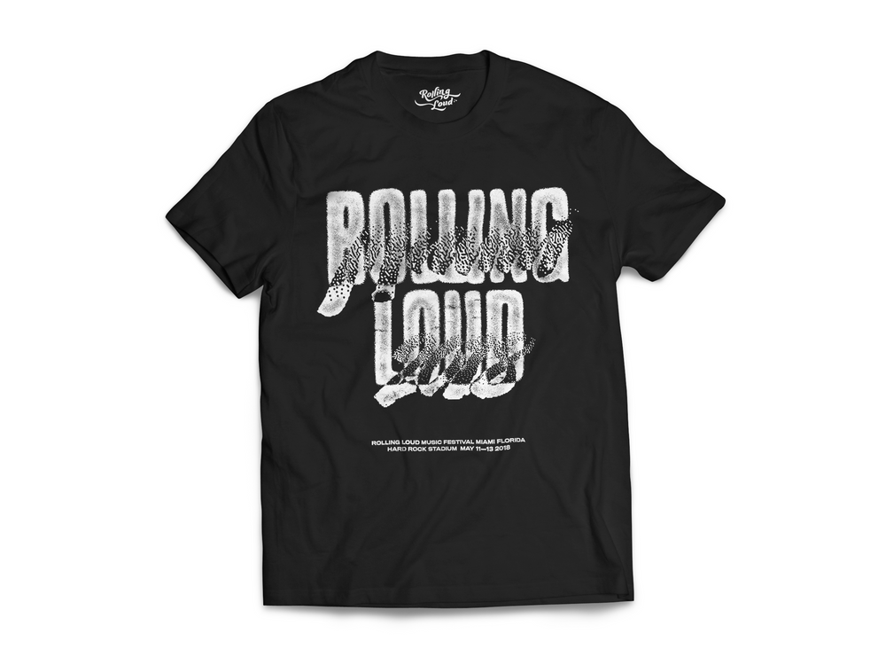 Rolling Loud Big Logo Lineup Black Tee