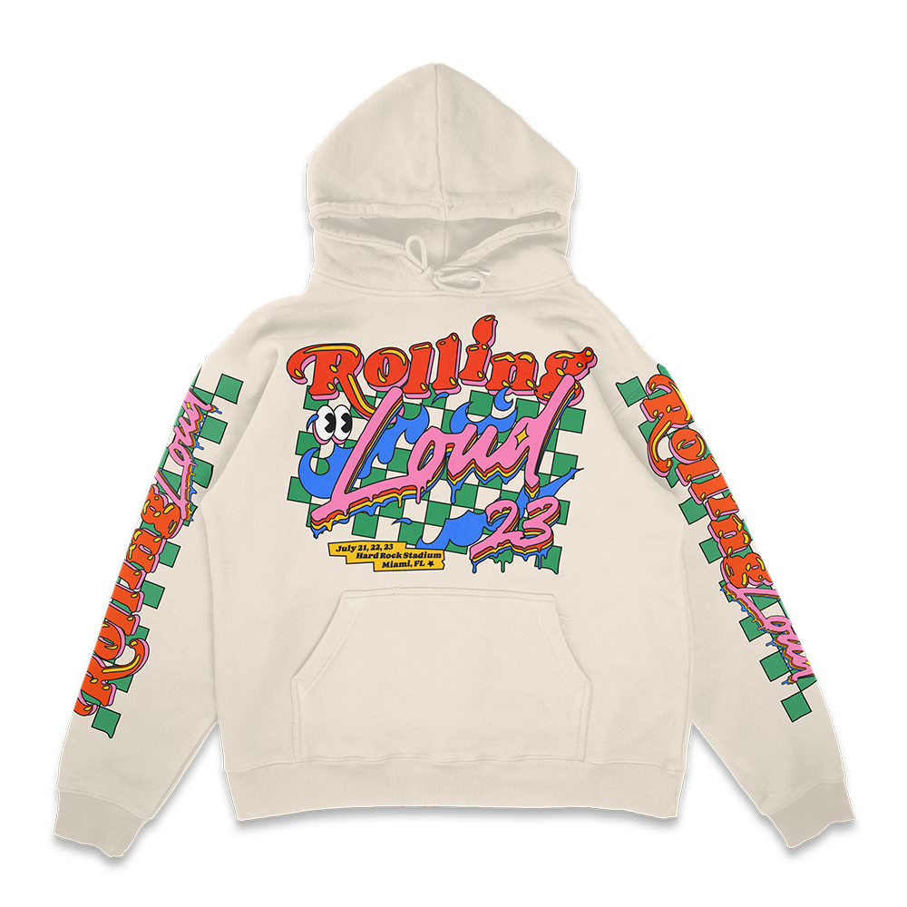 Exclusive Miami 23 Line Up Hoodie Bone