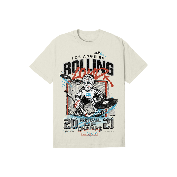 Faceoff T Shirt White LA 2021