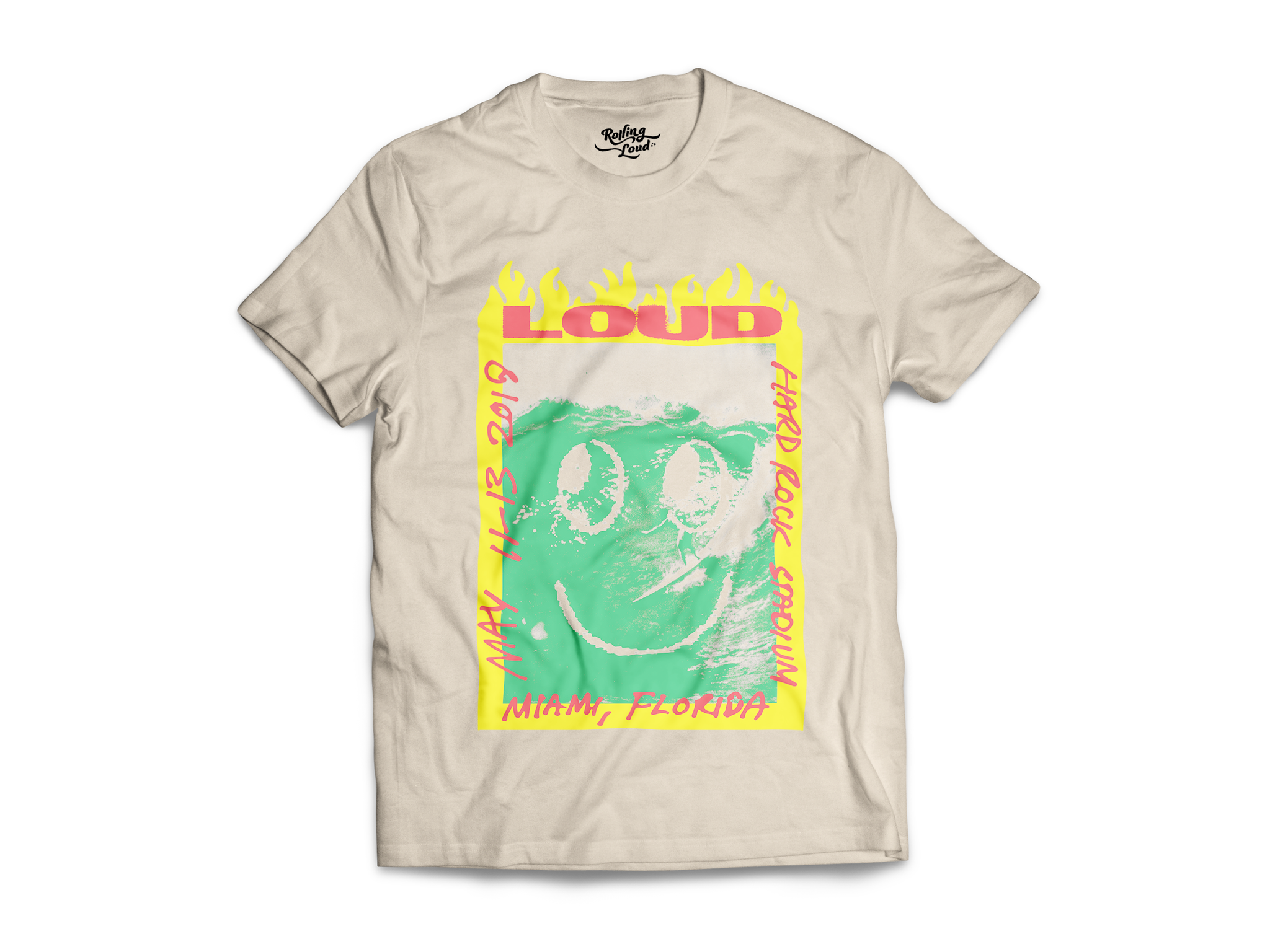 Rolling Loud Miami Smiley Lineup Tee