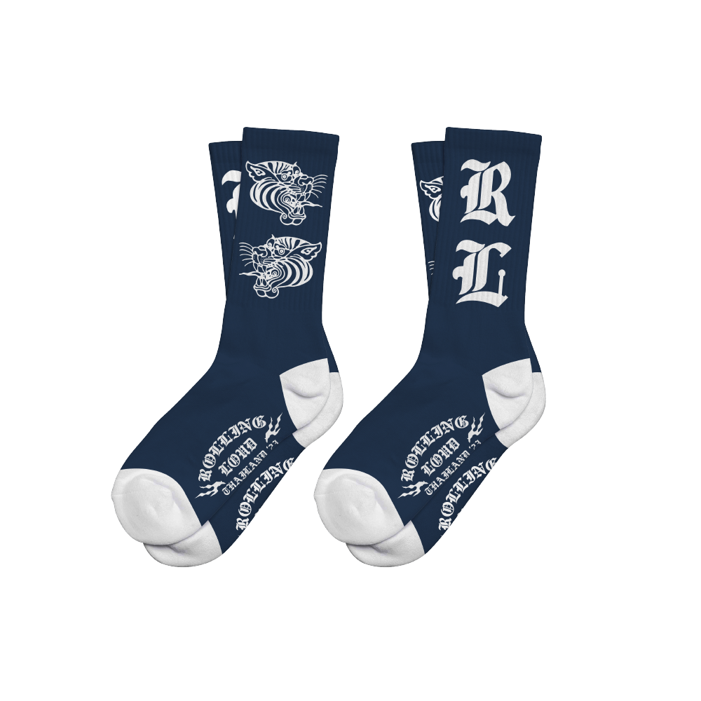 RL Thailand Fighter Navy Socks