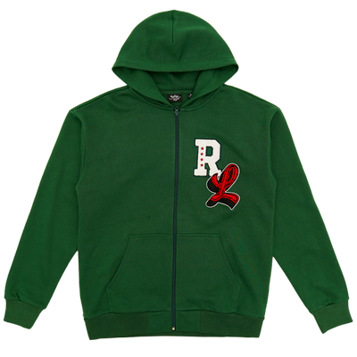 Big Chenille Zip Up Pine