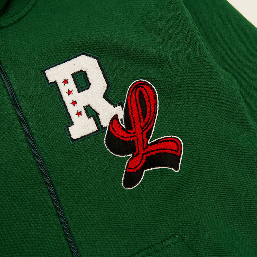 Big Chenille Zip Up Pine