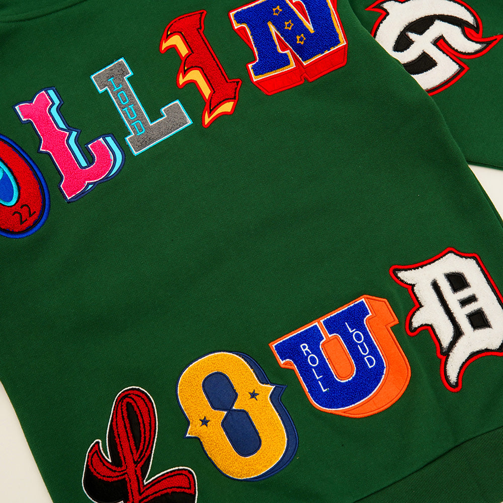 Big Chenille Zip Up Pine