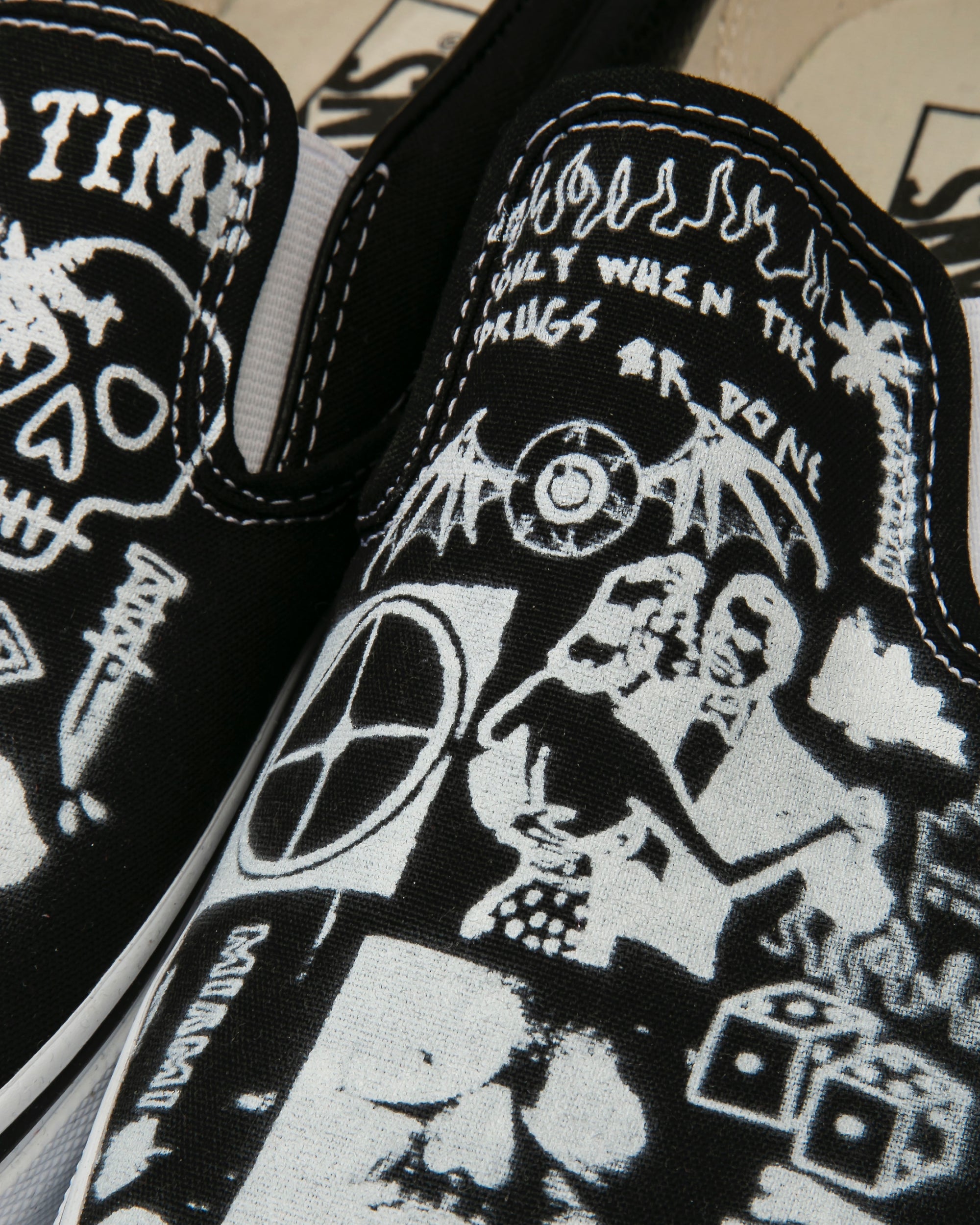 Vans Slip On Black - Rolling Loud x For Those Who Sin