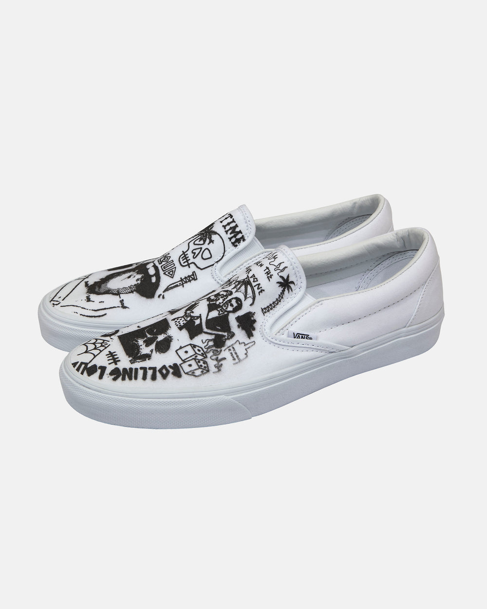 Vans Slip On White - Rolling Loud x For Those Who Sin