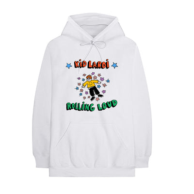 Kid Laroi x Rolling Loud Stream White Hoodie