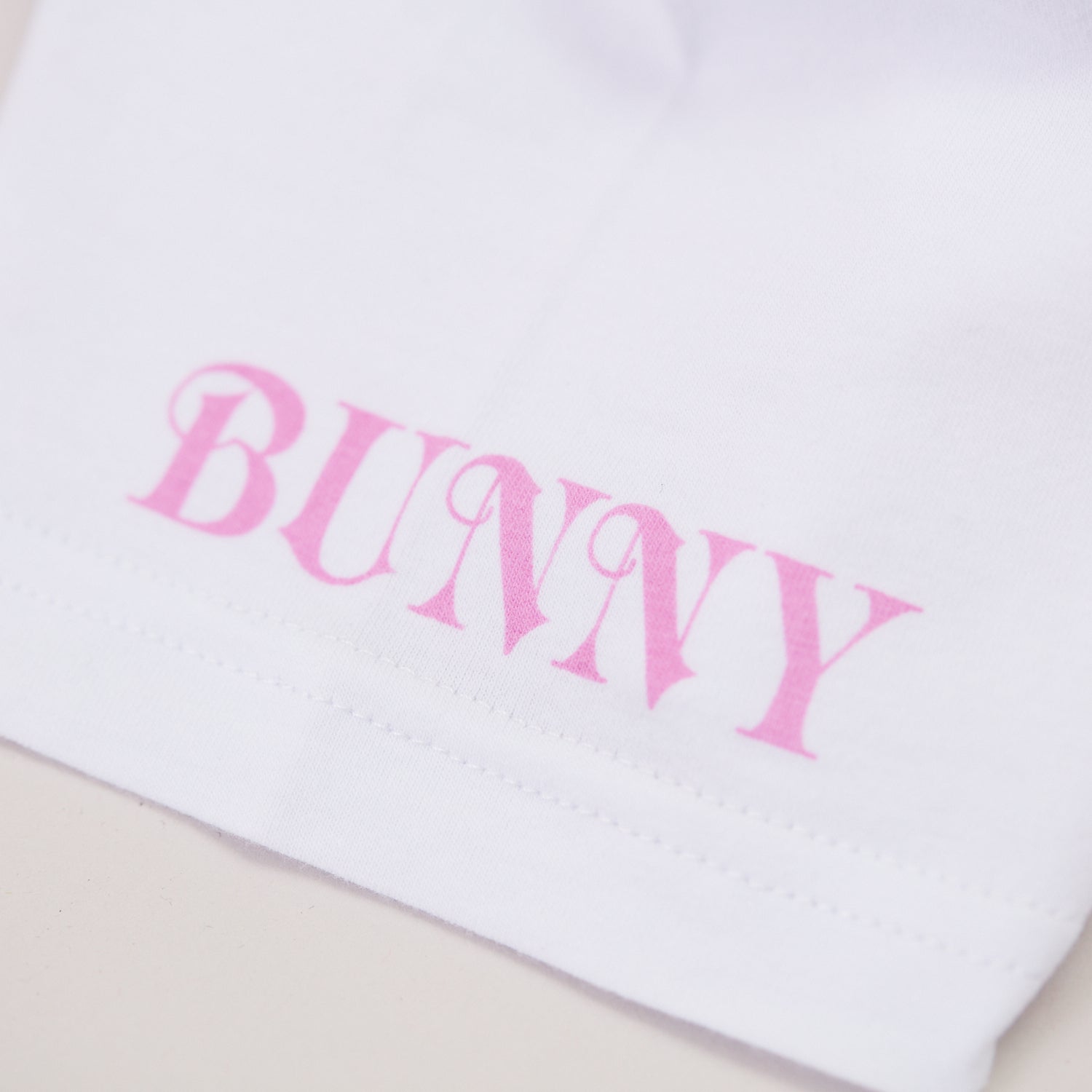Bunny Bae Bar White Tee