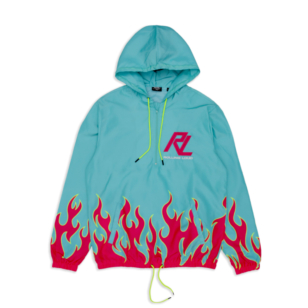 RL Moto Flames Windbreaker Jacket