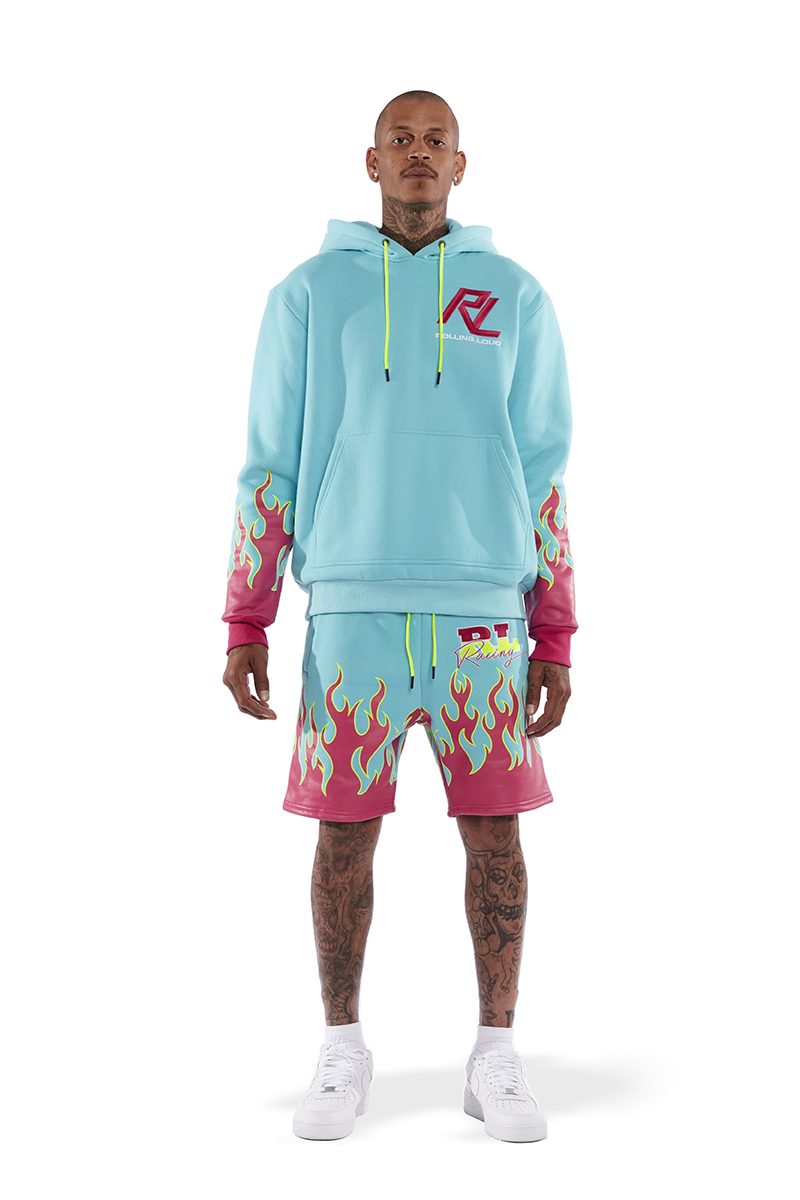 RL Moto Flames French Terry Hoodie