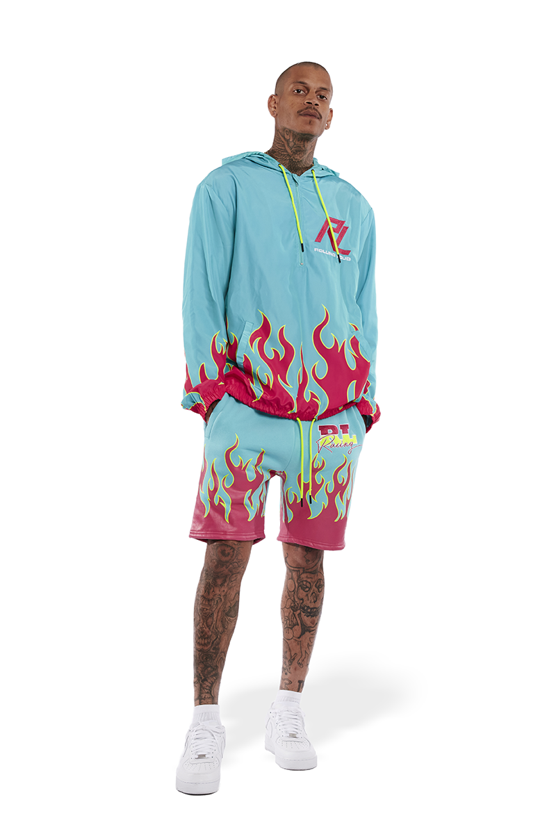 RL Moto Flames Windbreaker Jacket