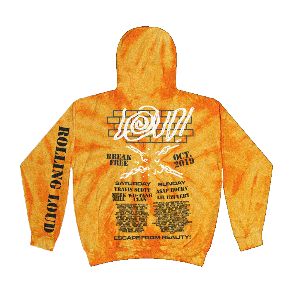 NY19 Break Free Tie Dye Hoodie