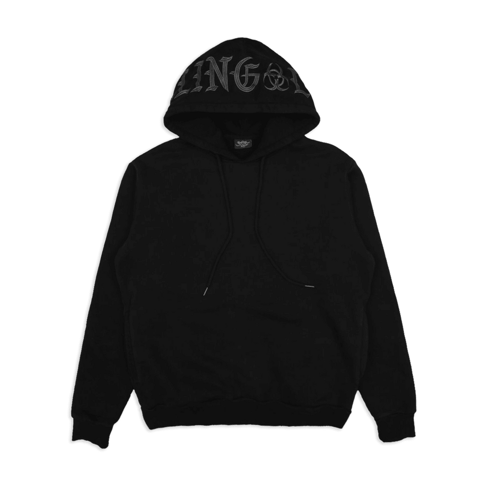 OE Heavyweight Embroidered Black Hoodie