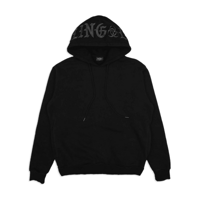 OE Heavyweight Embroidered Black Hoodie