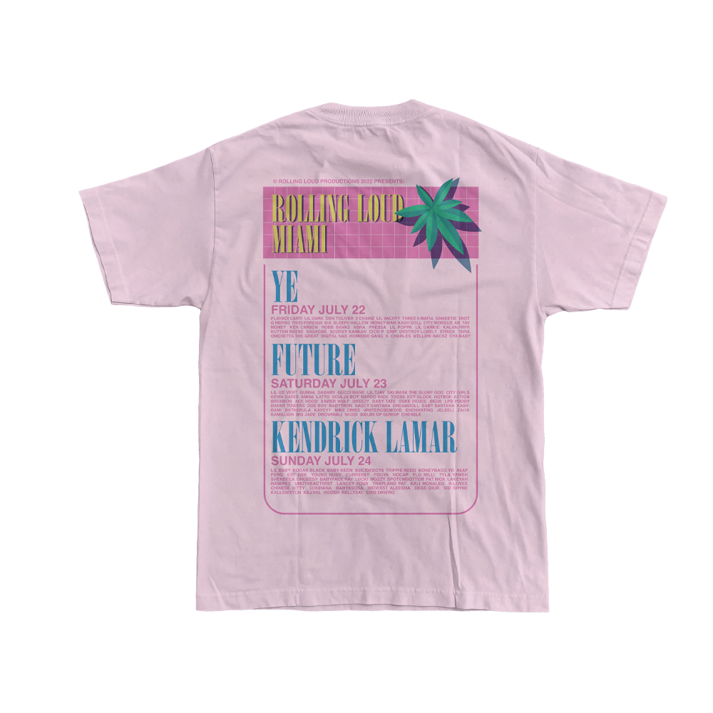 RL Pool Party T Shirt Pink Miami 22