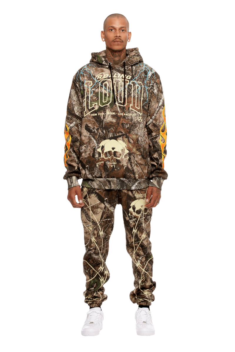 RL Open The Pit Green Hunter Camo Hoodie