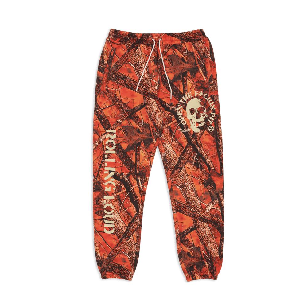 Open The Pit OG Orange Camo Sweatpants