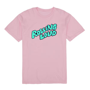 Puffy Logo Pink Vintage Washed SS Tee