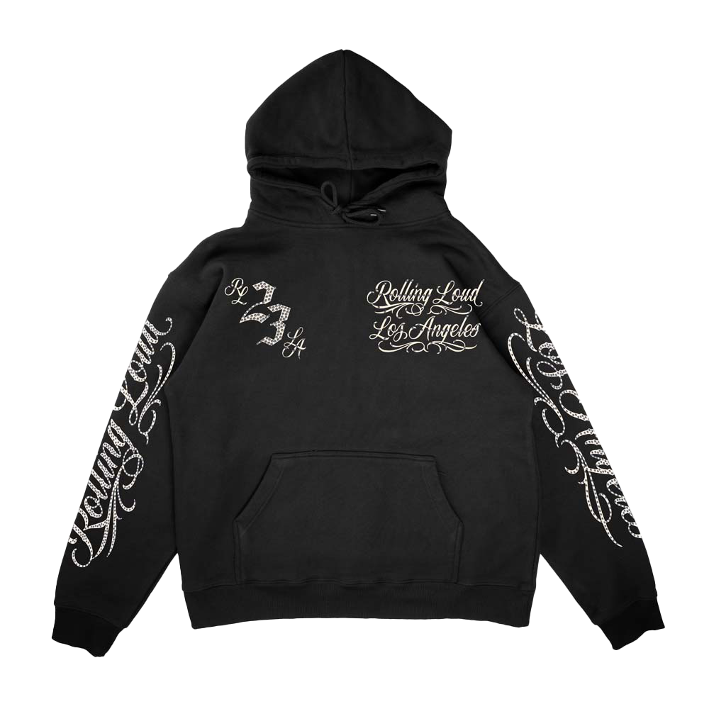 RhineStone Hooded Sweatshirt Cali 23