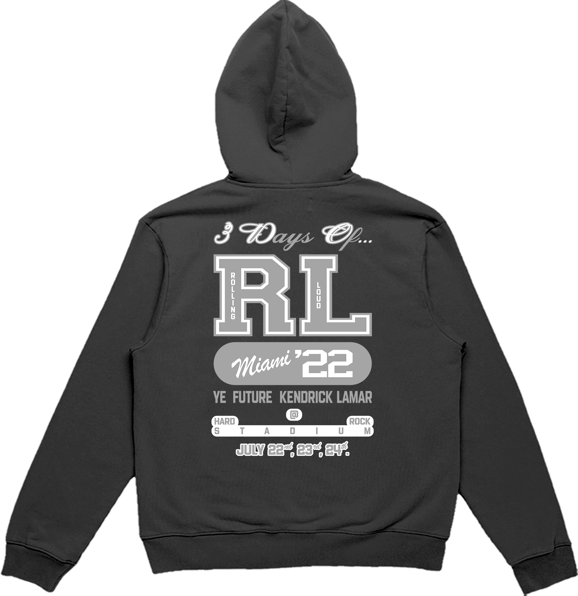 RL Panther Varsity Hoodie Black Miami 22'