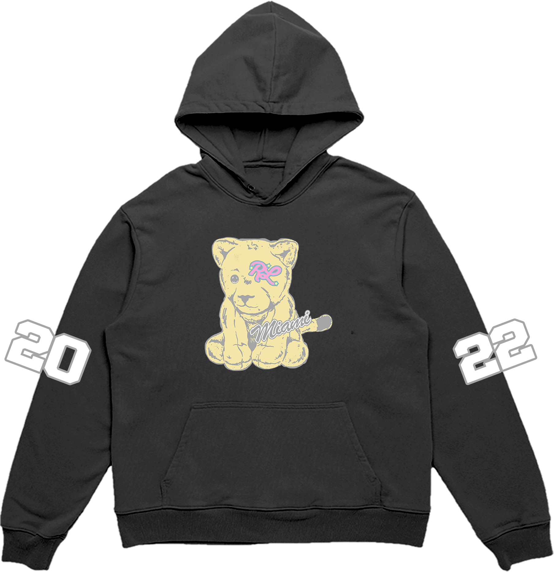 RL Panther Varsity Hoodie Black Miami 22'