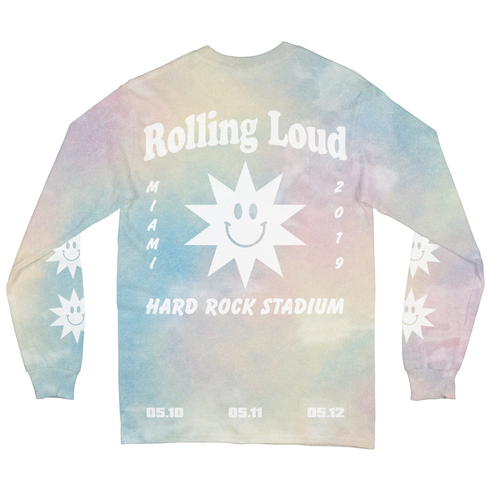 Acid Sun Festival Custom Dyed Long Sleeve Tee