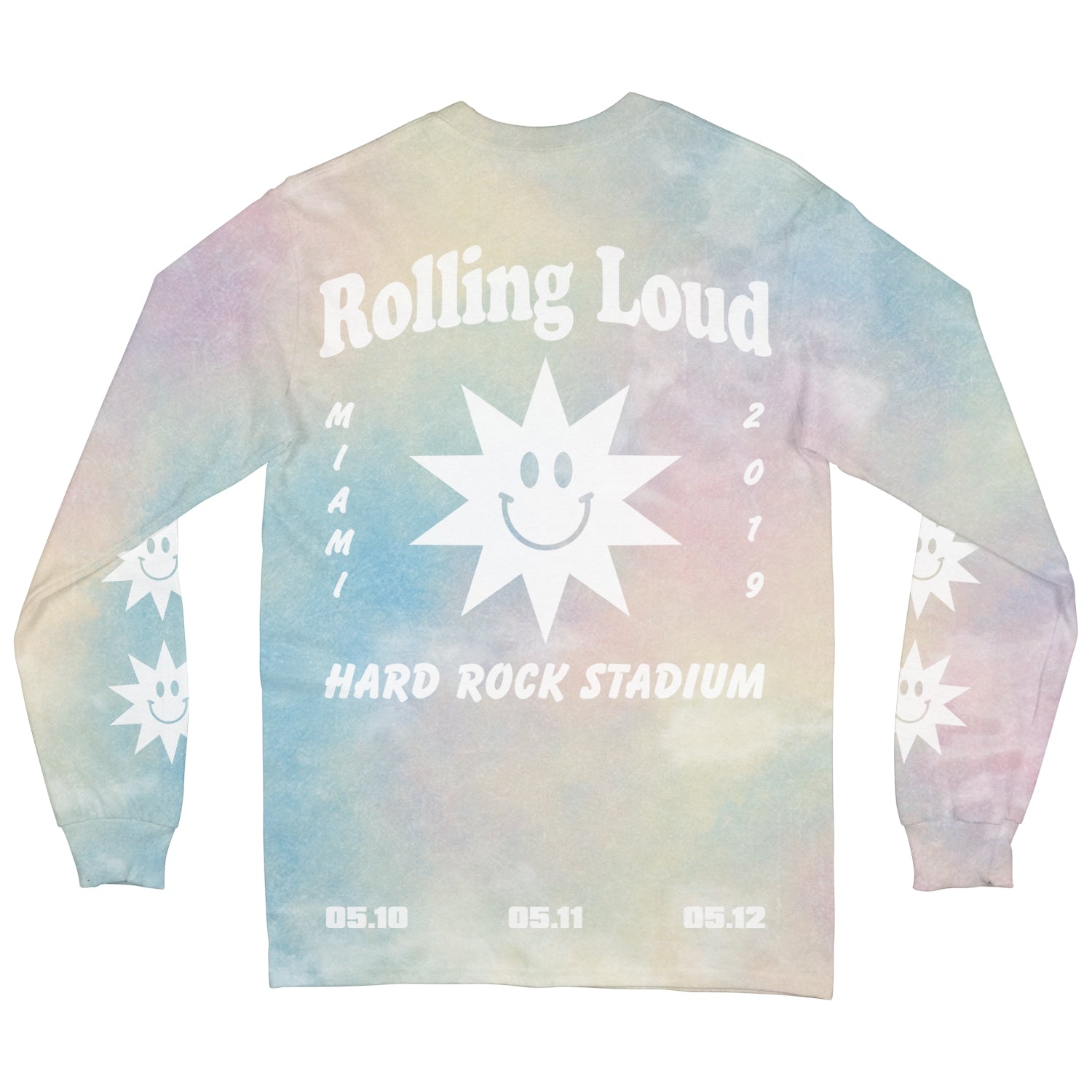 Acid Sun Festival Custom Dyed Long Sleeve Tee