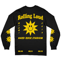 Summer Sun Black Long Sleeve Tee